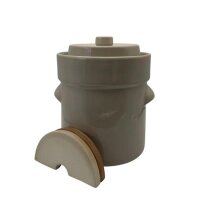 Gärtopf 5 ltr. mit Deckel und Beschwerstein...