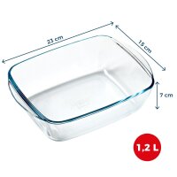 Pyrex Airfryer Glasform rechteckig 23x15x7 cm 1,2 ltr.