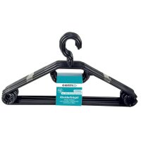 Centi Kleiderbügel Lux schwarz 8 Stück