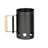HI Anzündkamin Kohlestarter Ø17 cm H27 cm Metall