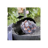 HI Anzündkamin Kohlestarter Ø17 cm H27 cm Metall