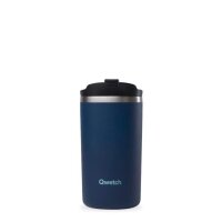 Qwetch Isolierbecher 350 ml Edelstahl granit nachtblau