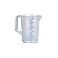 Waca Messkanne Messbecher 0,50 ltr. transparent Skala blau
