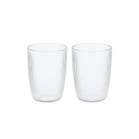 Weis Gläser doppelwandig gerillt L 220 ml 2er Set