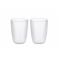 Weis Gläser doppelwandig gerillt XL 350 ml 2er Set