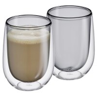 Cilio Milchkaffee-Glas Verona 250 ml doppelwandig grau...