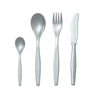 Waca Mehrwegbesteck-Set 4-teilig SAN silber