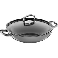 WMF Fusiontec Mineral Platinum Wok mit Glasdeckel...
