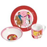 Geda Frühstücksset Bibi + Tina Porzellan 3-teilig