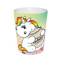 Geda Kaffeebecher Pummeleinhorn Nah an der Keksdose...