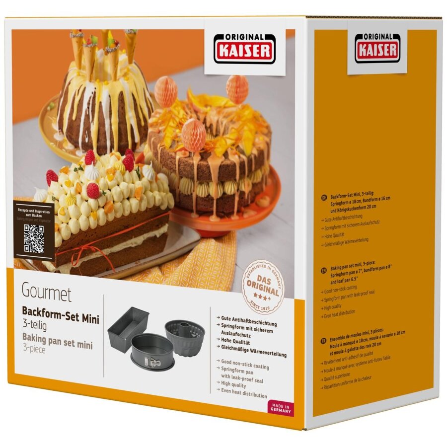 Kaiser Gourmet Mini Backformen-Set 3-teilig kaufen