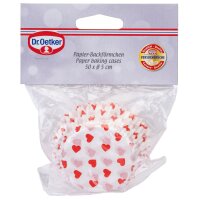 Dr Oetker Papier-Backförmchen Herz Ø5 cm 50...