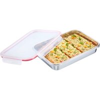 Westmark Lunch Box Frischhaltedose 2000 ml Edelstahl